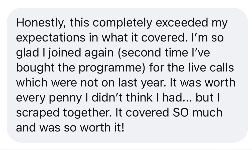 A returning Freedom alumna says the program completely exceeded her expectations and was worth every penny